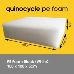 PE Foam Block 100 x 100 x 5cm - Quinocycle