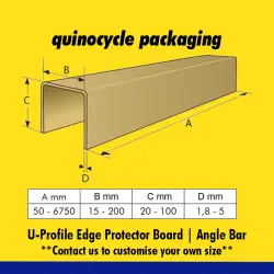 U-Profile Edge Protector Board | Angle Bar (Customisable) - Quinocycle