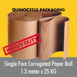 Single Face Corrugated Paper Roll 25KG (1.3 meter Width) - Quinocycle