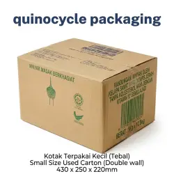 Small Size Used Carton Menara (Double Wall) 430 x 250 x 220mm - Quinocycle