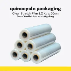 Clear Stretch Film 500mm x 2.2kg x 6 Rolls - Quinocycle