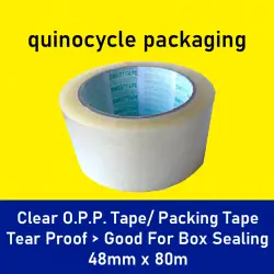 Packing Tape 48mm x 80m (Clear) - Quinocycle